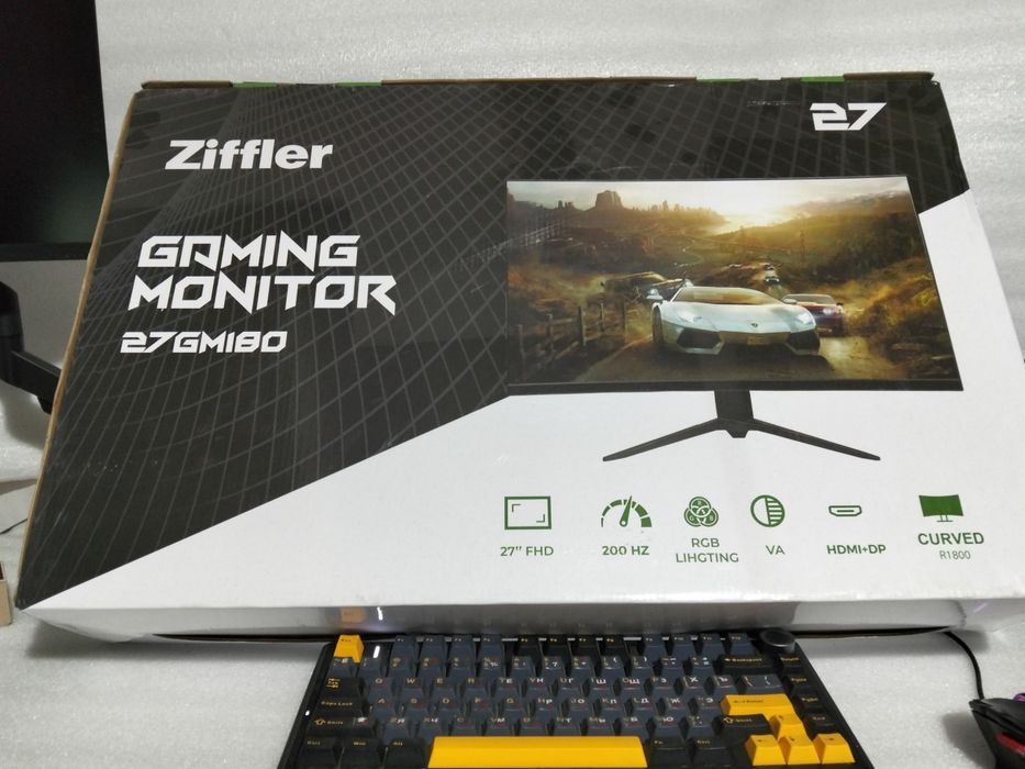 Manitor Ziffler 27 Curved 200Hz IPS yangi