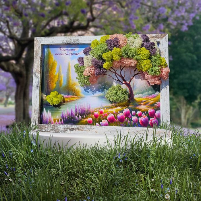 Живи картини/пана със скандинавски мъх