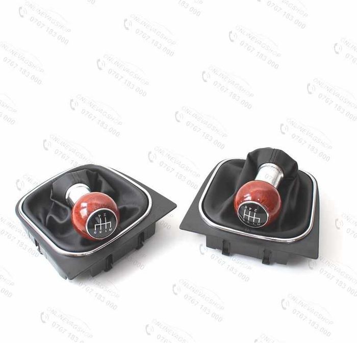 Nuca piele perforata S-line sau mahon pentru VW Golf 5, Golf 6, Jetta