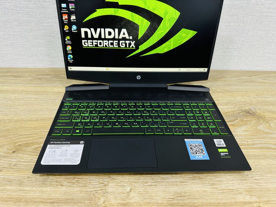 HP Gaming Core i5-10 Gen+GTX1650 Мощный, Премиум игравой ноутбук