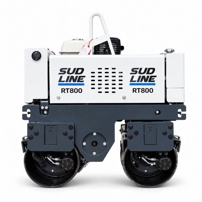 Cilindru compactor picior de oaie cu telecomanda - 800 kg - nou - motor Honda GX390 ( Amman / Rammax / Weber / Hamm / Bomag / Caterpillar / Hatz )