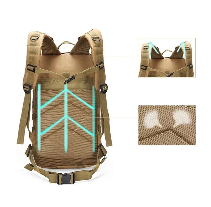 35 литрова Тактическа Molle Водоустойчива военна раница туризъм