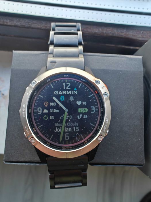 Vand ceas smart smartwatch Garmin Fenix 6 Solar, stare perfecta!