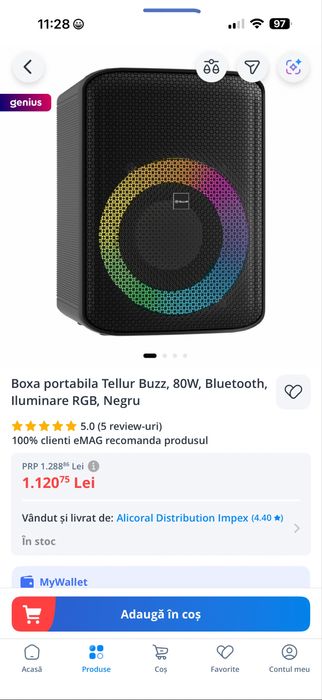 Boxa bluetooth Tellur Buzz