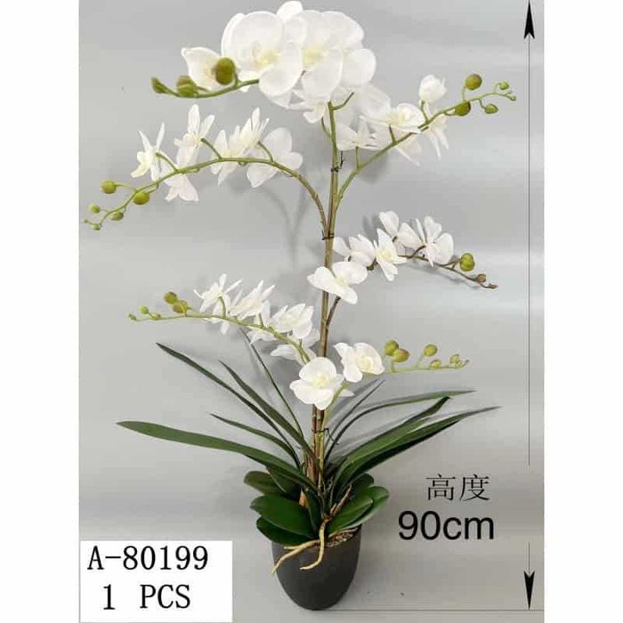 Orhidee artificiala in ghiveci ceramica diverse modele