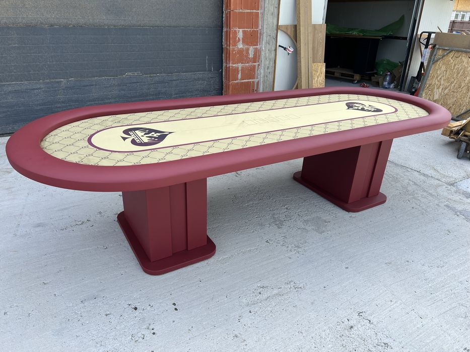 Masa POKER 12 persoane cea mai mare masa din lume CustomTables.eu #masapoker #pokertable #customtableseu Fabricant mese poker customizate