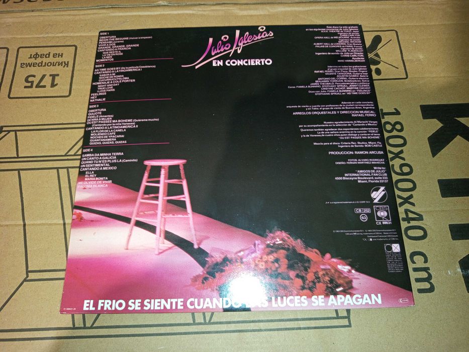 Грамофонна плоча Julio Iglesias- El concierto