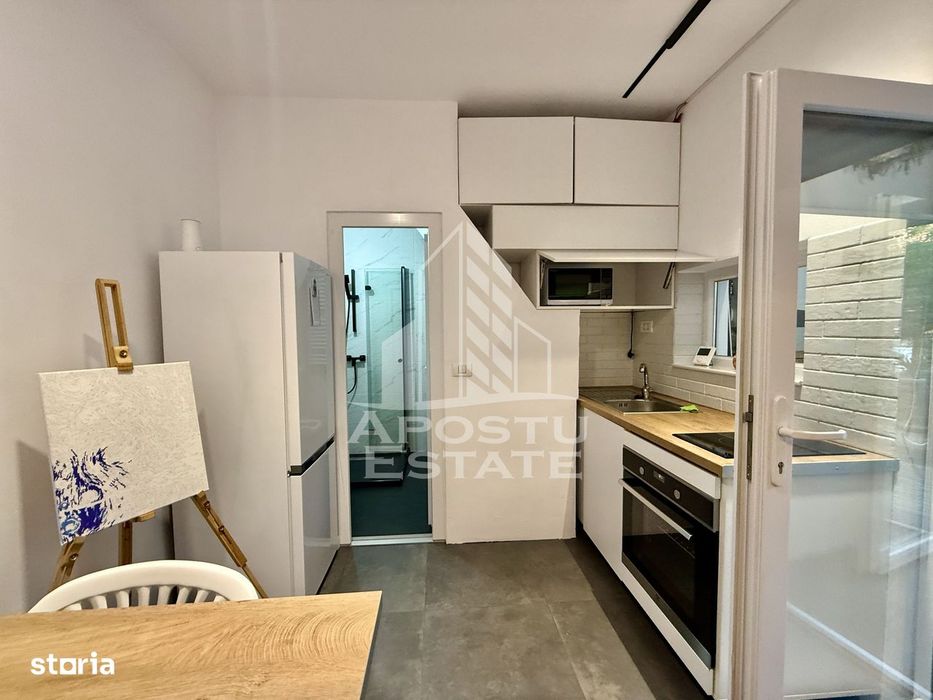 Apartament o camera si curte de vanzare zona Lunei - Complex Timisoara