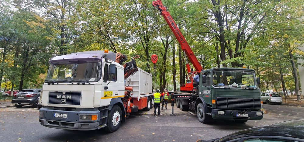 Macara de inchiriat Camion cu macara,  Transport containere