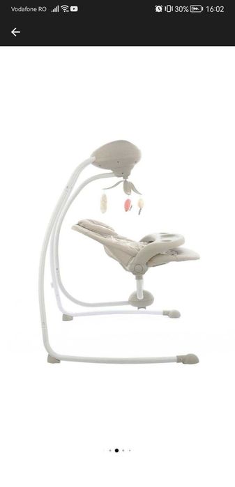 Balansoar bebeluși NOVOKIDS Woody Swing – electric, telecomandă