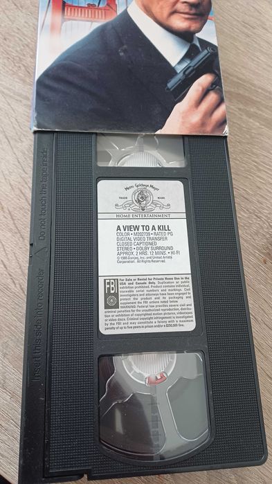 Caseta VHS  A View To A Kill cu James Bond