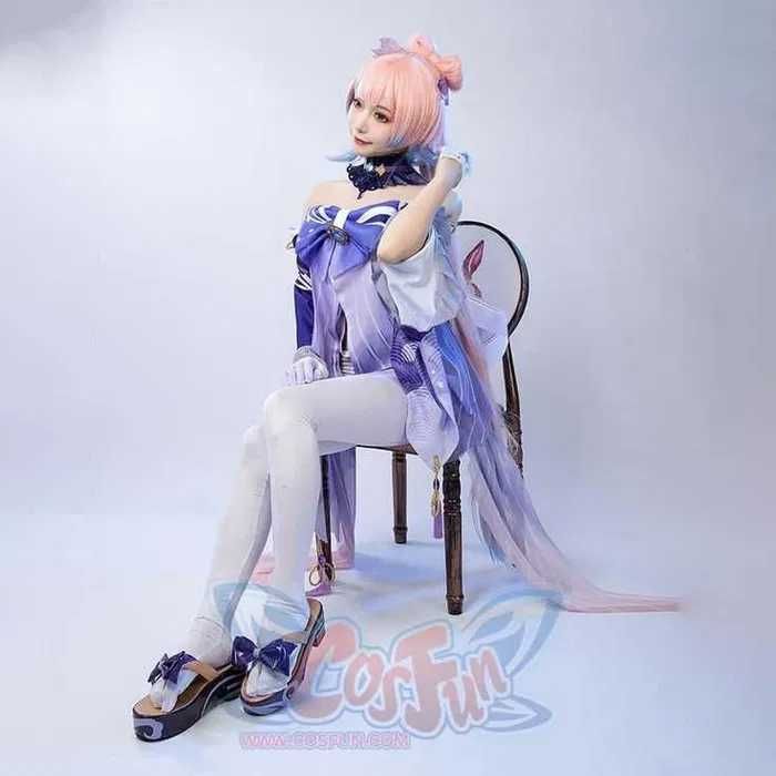 Аниме перука Genshin Impact Sangonomiya Kokomi Cosplay