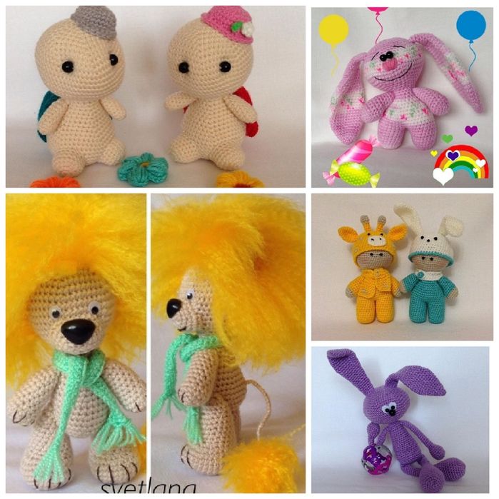 Вязаные игрушки ручной работы
