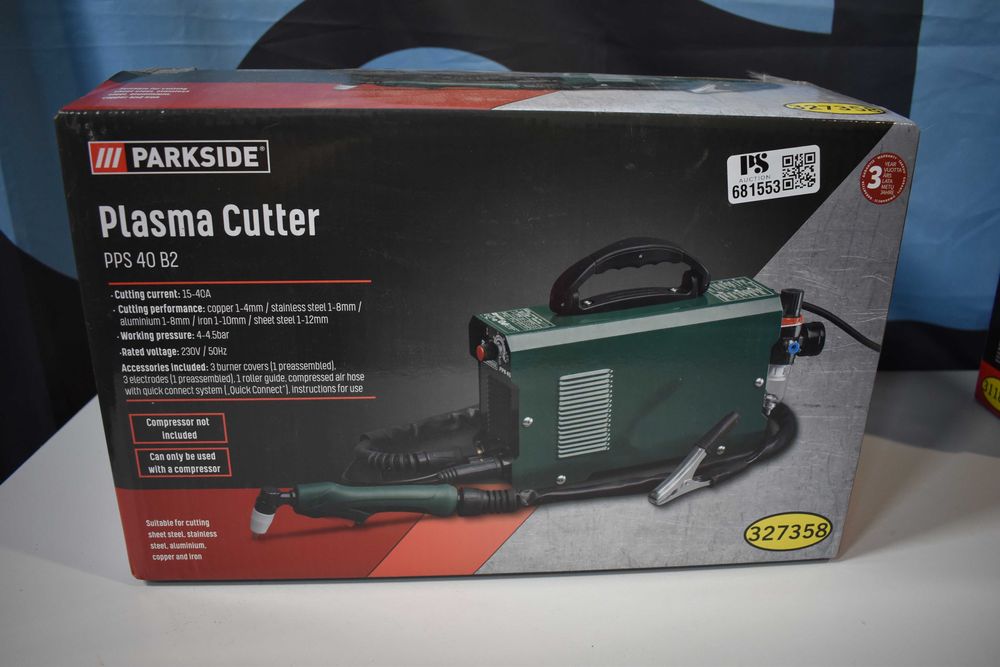 Нова ПЛАЗМА Parkside Performance плазмена резачка нож вграде компресор
