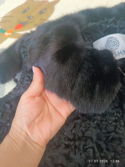 Жилетка каракул + норка