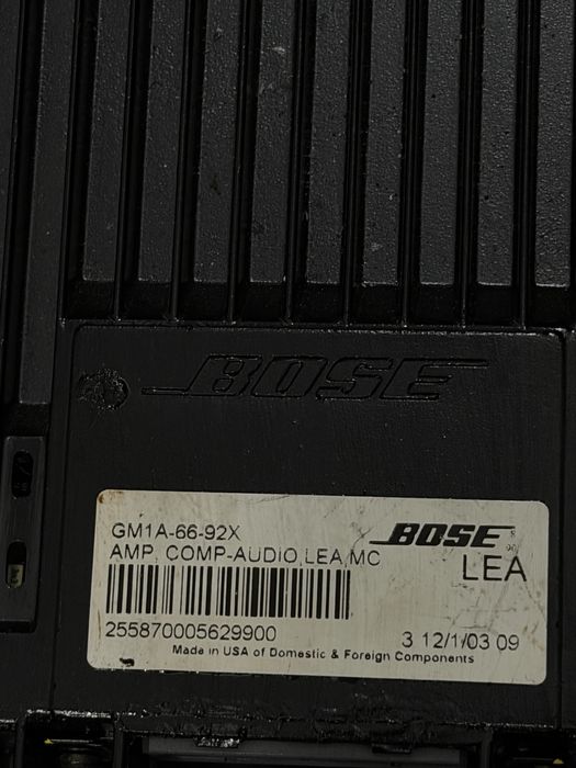 Sistem audio BOSE original Mazda