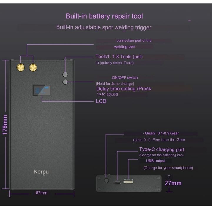 Aparat sudura in puncte acumulatori