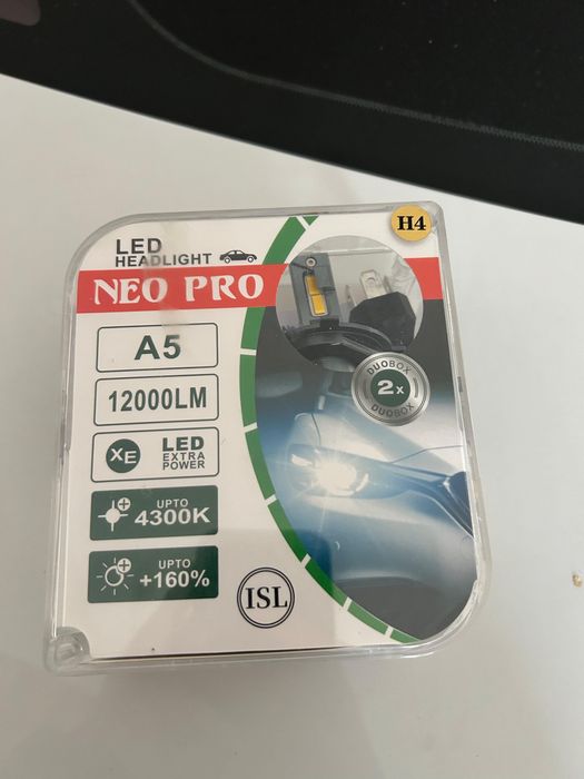 Н4,4300к,120w лед