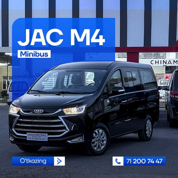 JAC Minibus M4 2026 yil 9 va 11 o'rindiqligi  yangi shot spravka sotuv
