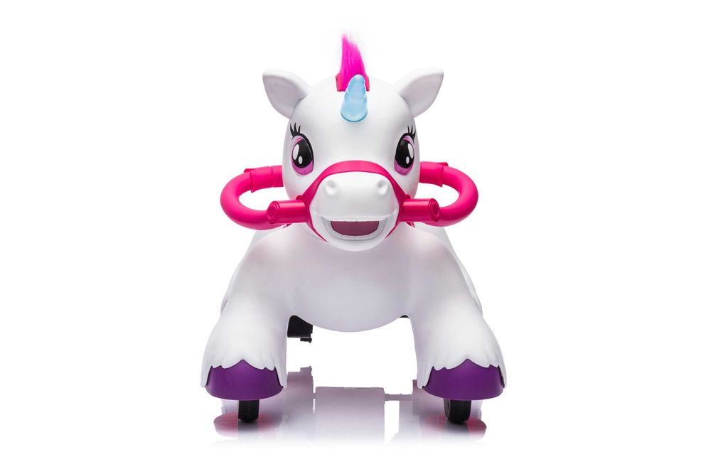 Calut electric, Kindeplay Unicorn, pentru copii 3-4 ani, 70W, 12V, roz