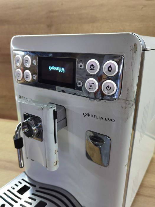 Saeco Exprelia EVO - внос от Германия , бяла перла