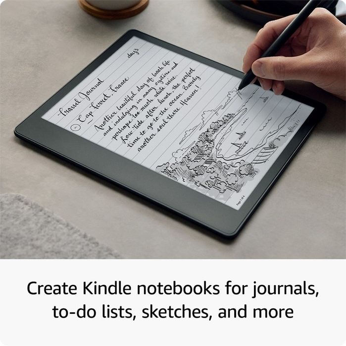 Amazon kindle Scribe с функцией рукописного ввода и со стилусом