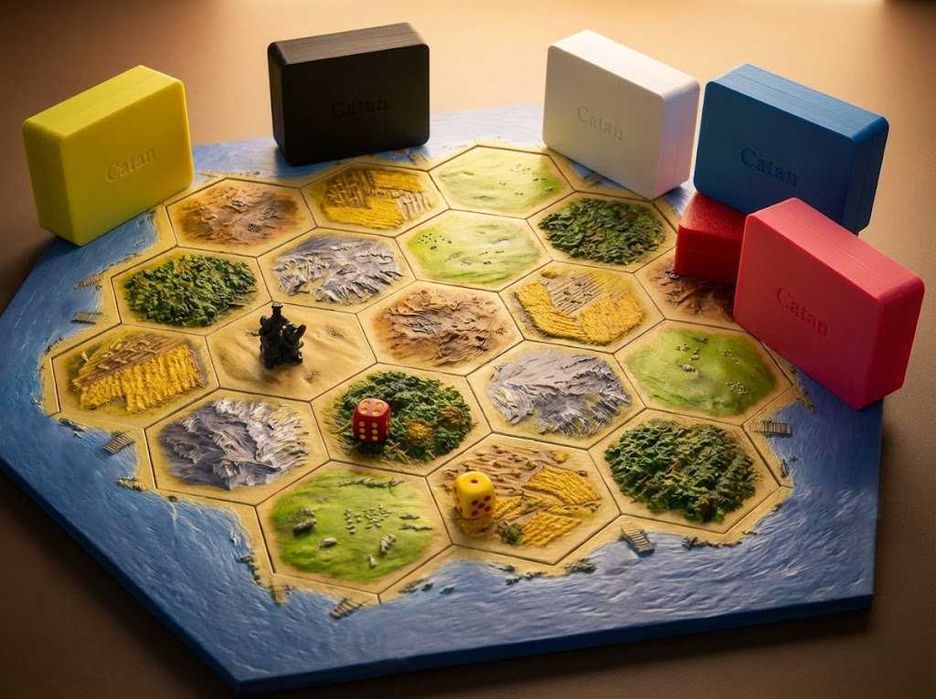 Organizator magnetic piese Catan – 3D print