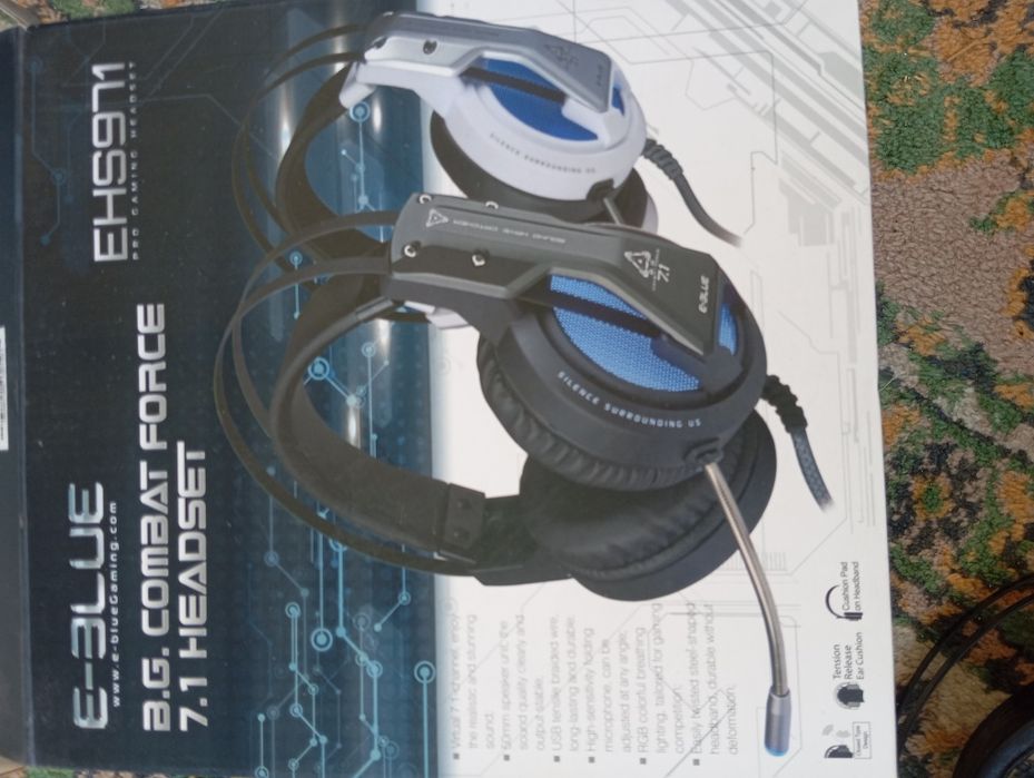 Игровые наушники E-Blue Combat Force 7.1