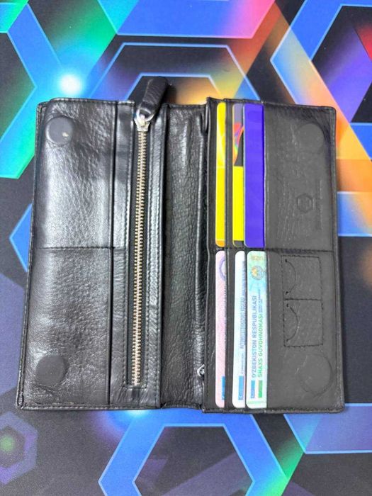 Кожаный кошелёк (портмоне) в отличном состоянии Philipp Plein