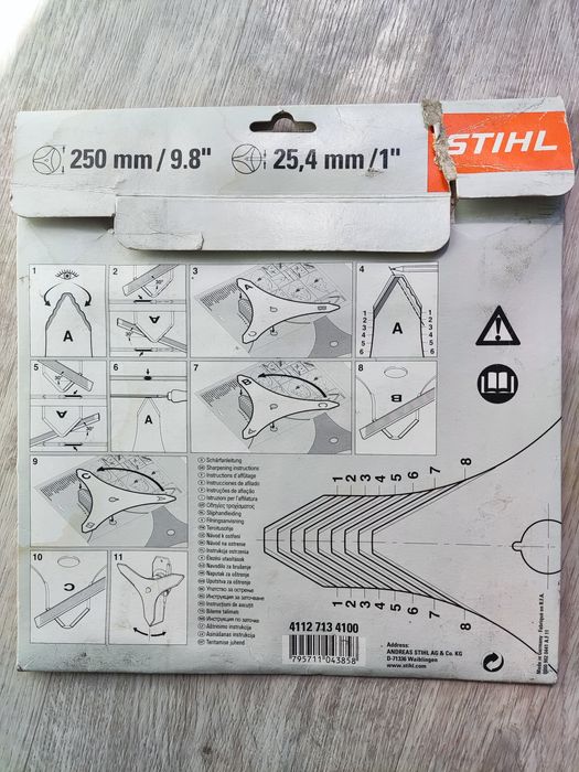 Металлический нож для мотокоса