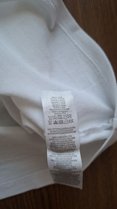 Tricou polo M alb cu rosu