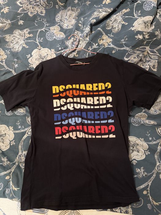 Черна тениска dsquared2 dsq dsq2 dsquared
