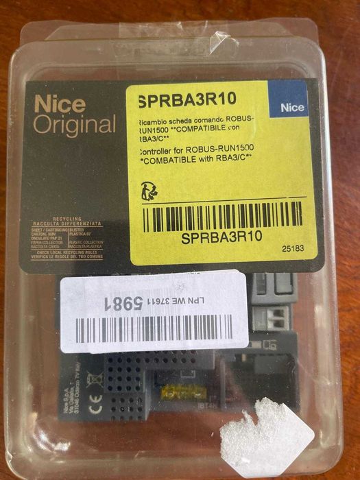 Nice RBA3 – Unitatea de comanda inteligenta pentru porti culisante
