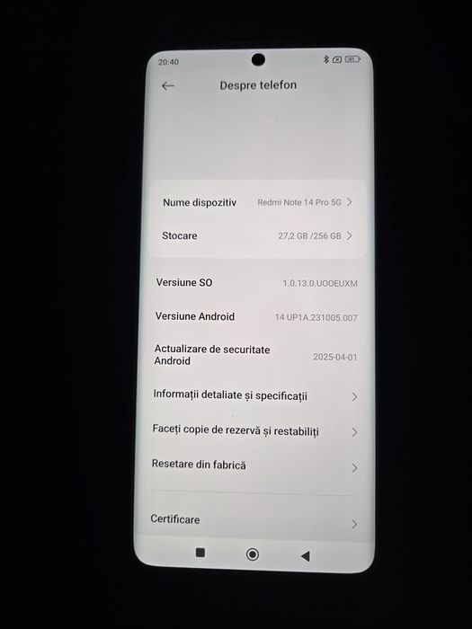 Xiaomi redmi note 14 PRO 5 G