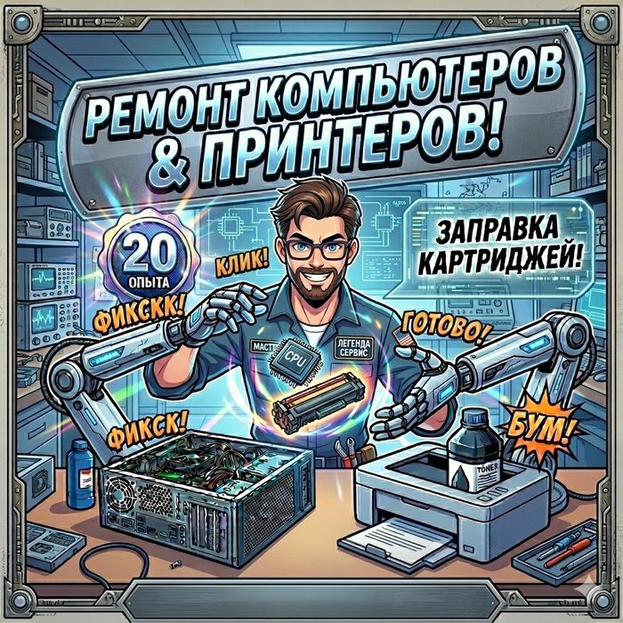 Заправка  картриджей всех моделей от 40 000 ,ремонт пк,windows, ВЫЕЗД
