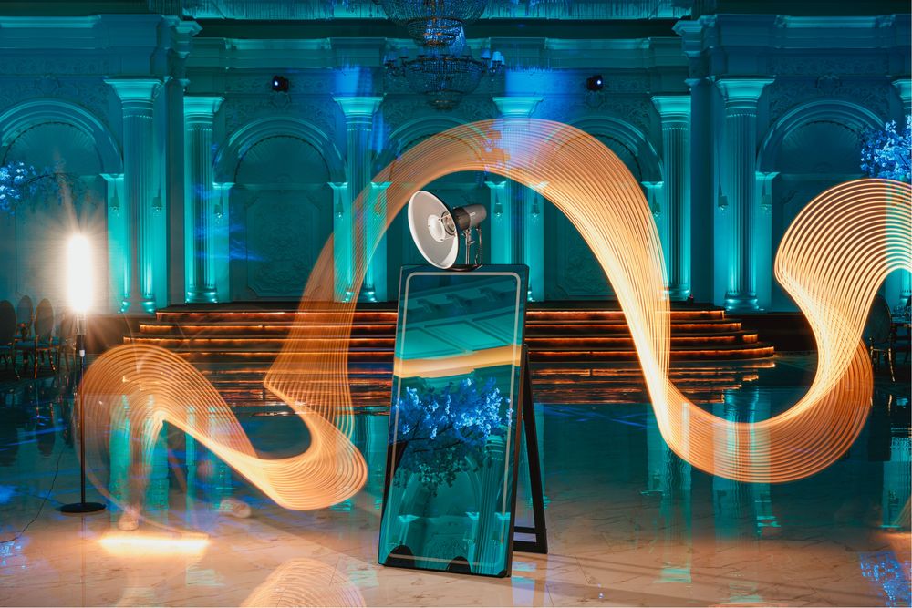 Masina baloane fum Selfie 360 Cabina Foto Oglinda Fum Greu Cigar Bar