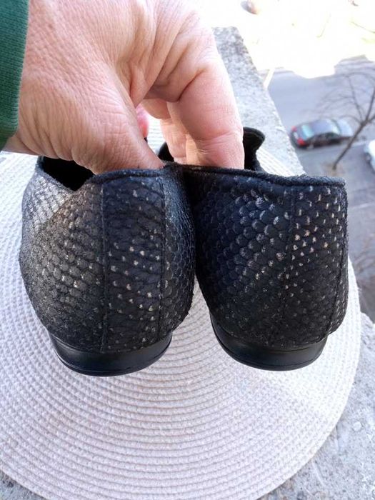 Pantofi piele Roberto Santi, mar. 39 (24 cm) made in Pakistan.