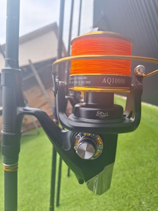 Set 4 FL Legend Carp 3.90m 3.75 LBS 2 seg+ 4 Mulineta Aquasite 10000