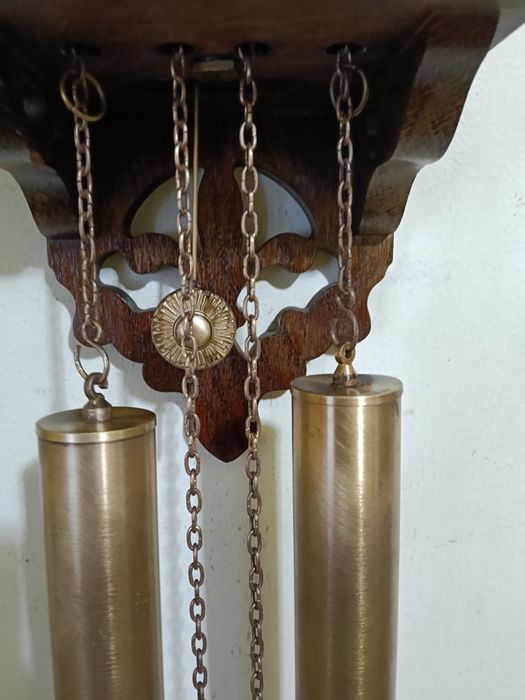 Ceas de perete cu pendul model olandez pictat manual