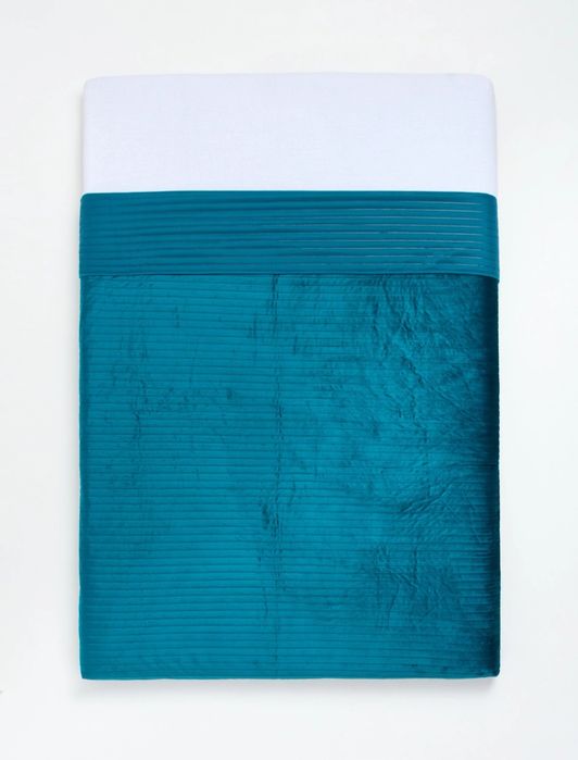 Cuvertura matlasata pentru pat,  din catifea, 180×200 cm