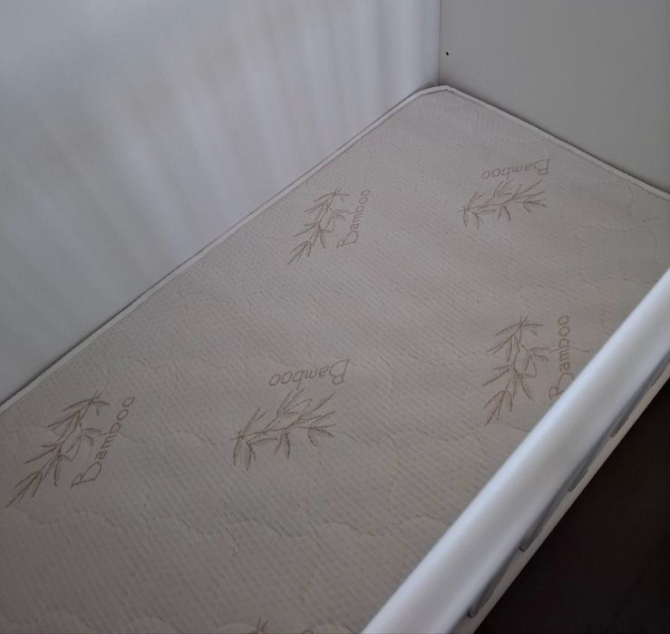 Дървена кошара с матрак Никол бейби