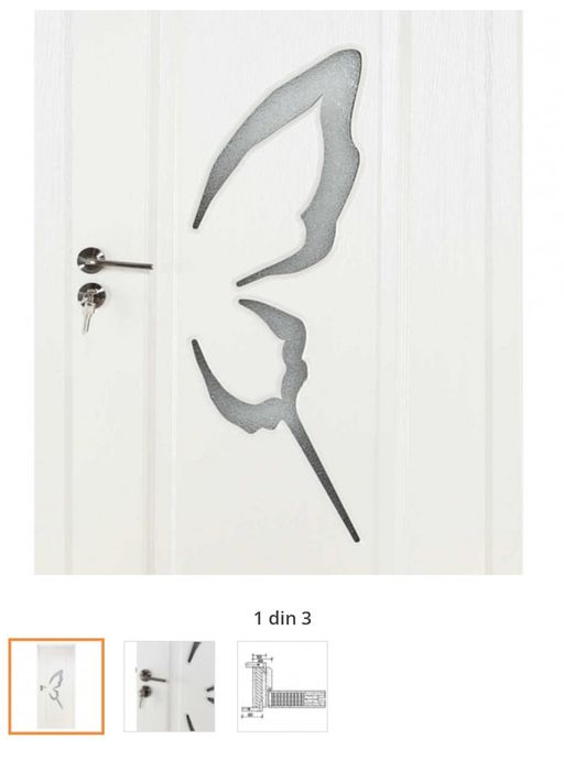 Uși interioare cu geam