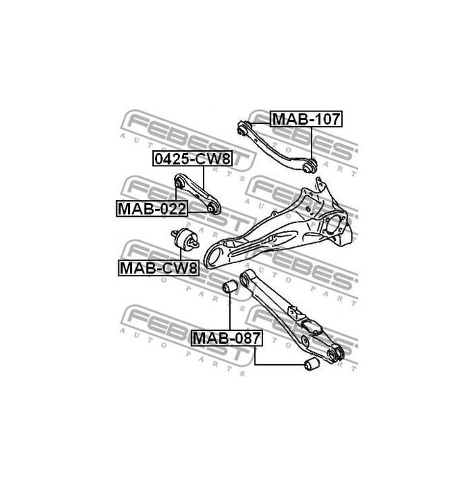 Suport,trapez Mitsubishi OUTLANDER I CU W 2001-2006 05272714AA