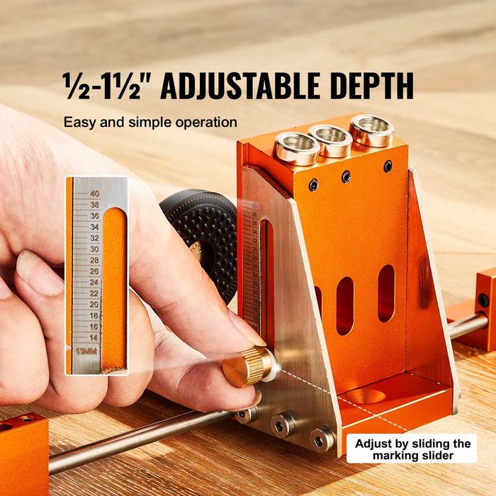 Set profesional pentru imbinari ascunse Pocket Hole jig