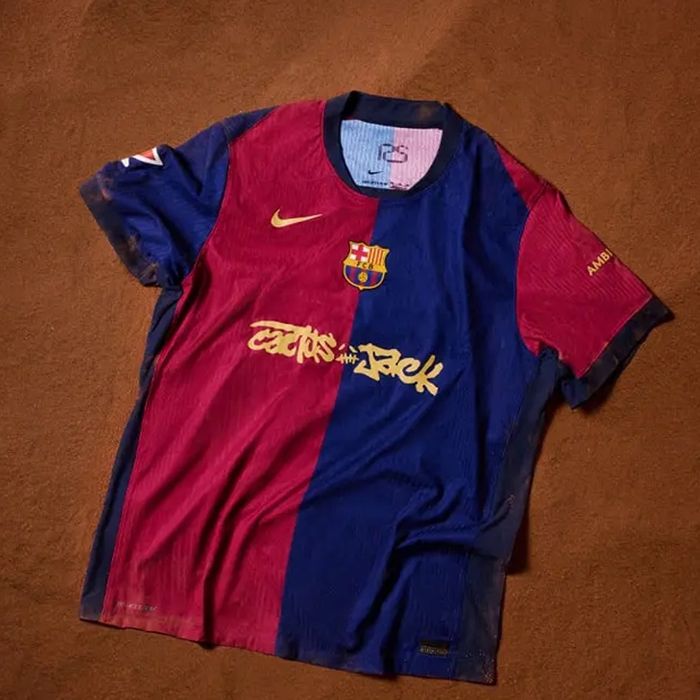 Тениска Barcelona x Travis Scott LAMINE YAMAL