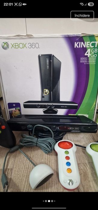 Xbox 360 Slim 250GB + 33 jocuri