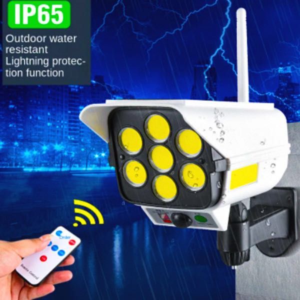 ЕКО СОЛАРНА лампа наблюдателна камера, студена бяла светлина ,200W