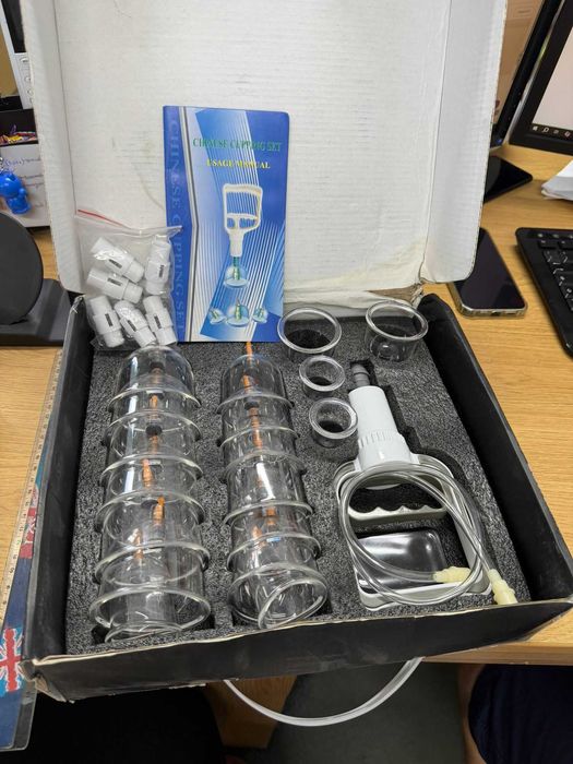 Set 18 ventuze masaj cu pompa vacuum