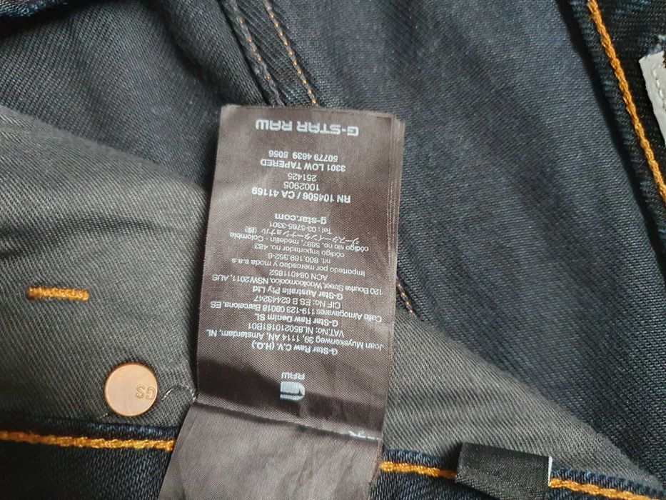 Blugi G-STAR RAW "3301 Low Tapered" - Marime W31 L34 (Talie 85 cm)