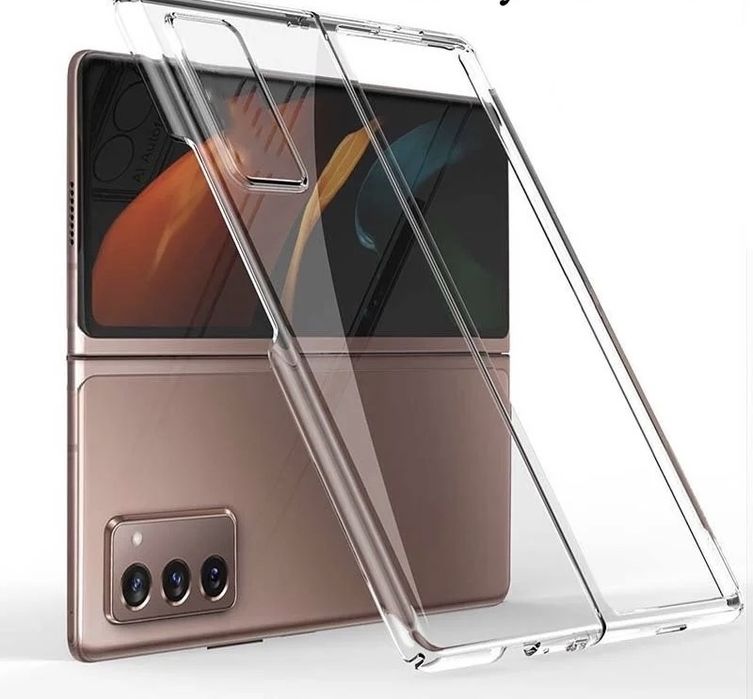 Samsung Z FOLD 2 3 4 5 6 Husa Hard Case Plastic Semi Clear Fata Spate